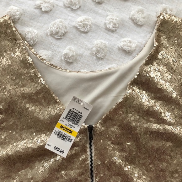 Gold Sequin Skater Dress - Picture 5 of 5